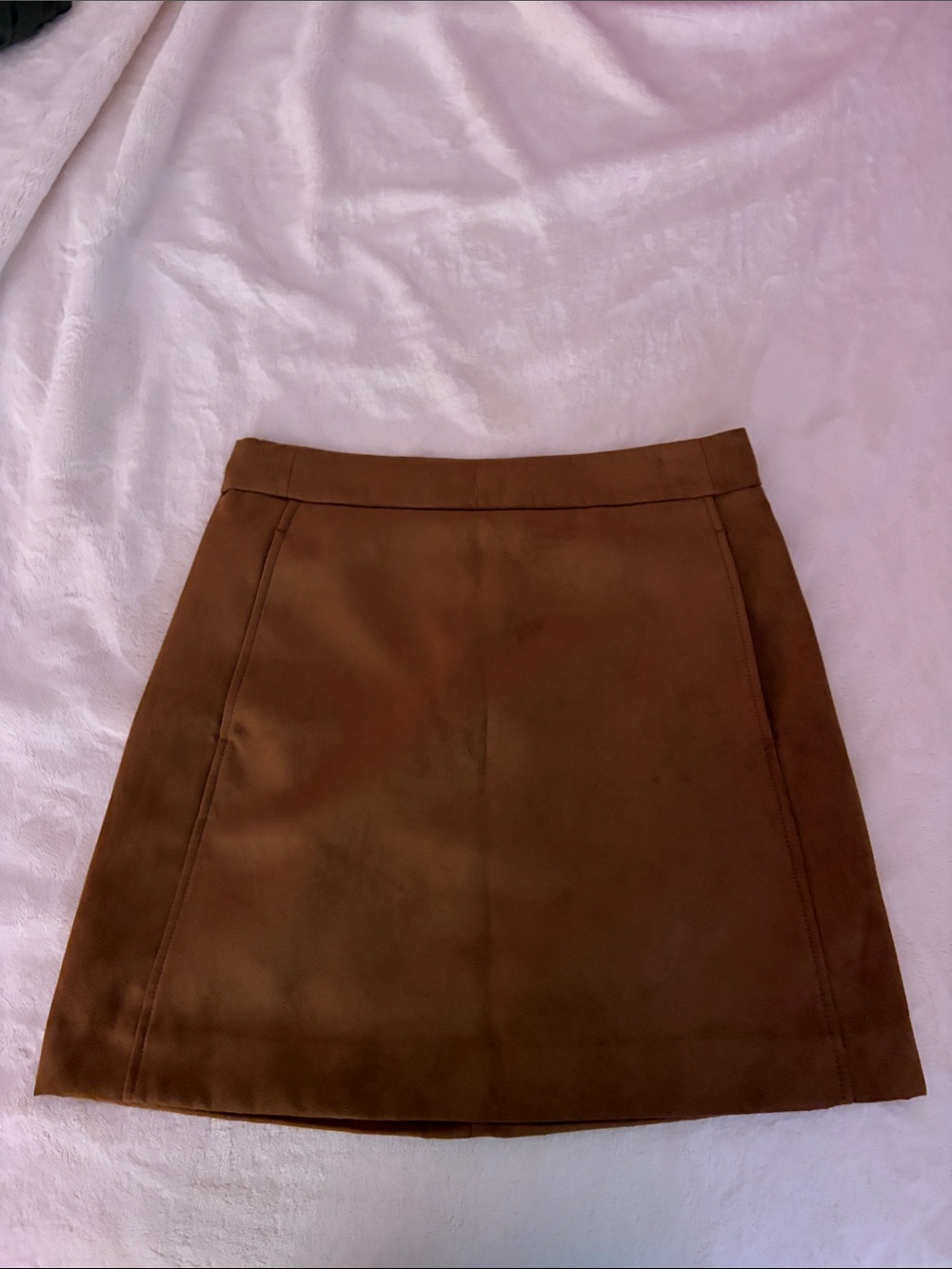 J. Crew Mini A-Line Skirt in Chestnut Brown